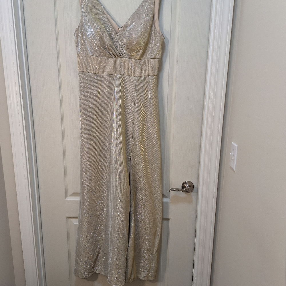 Oleg Cassini Formal Dress with Slit